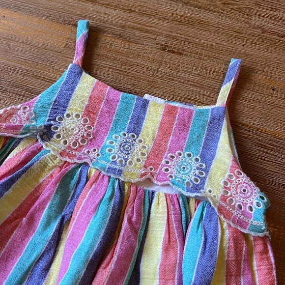 Baby Gap Stripe Eyelet Dress - Picture 3 of 6